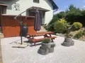 Venkovní posezení na terase apartmánu